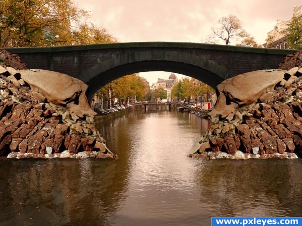 Creation of old bridge: Final Result